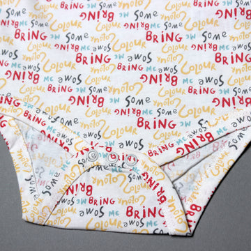 WHITE BRING ME SOME COLOUR PRINTED ROMPER FOR BOYS